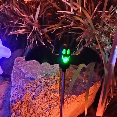 Halloween Yard Solar RGB LED Toppers Ghost Bat and JackOLantern