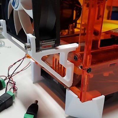 Filament cooling fan holder for Mini Fabrikator