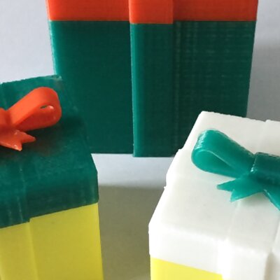Christmas Gift Box parametric  openSCAD