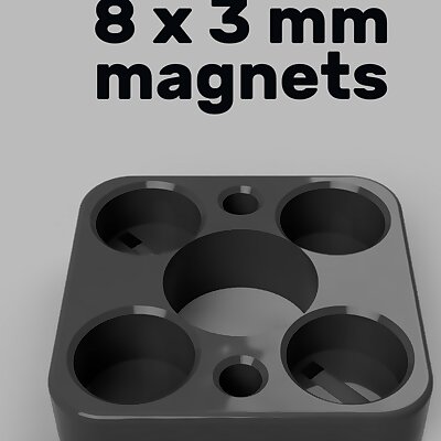 Z Axis Anti Wobble Nut for 8x3mm magnets