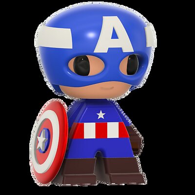 Captain America Anime character FDM