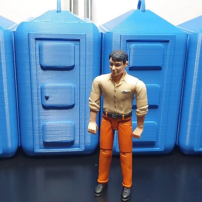 RC Worksite portable toilet for diorama 116 114 112110