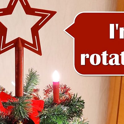 Rotating Christmas Tree Star with DC motor