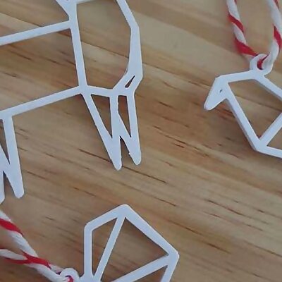 Origami Christmas Ornaments