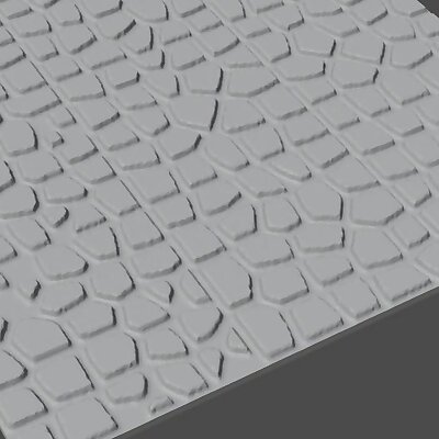 Flat Dungeon  Small Regular Cobblestone Tiles