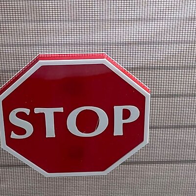 Magnetic Stop sign for mosquito net