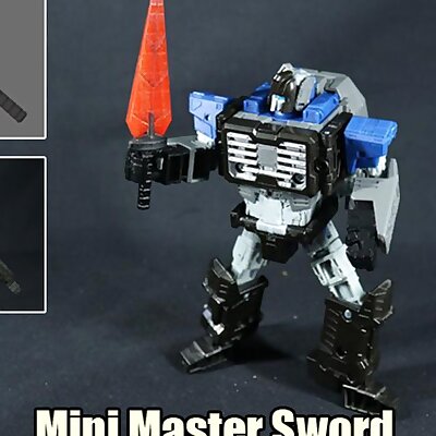 Mini Master Sword for Transformers Titans Return Fortress Maximus
