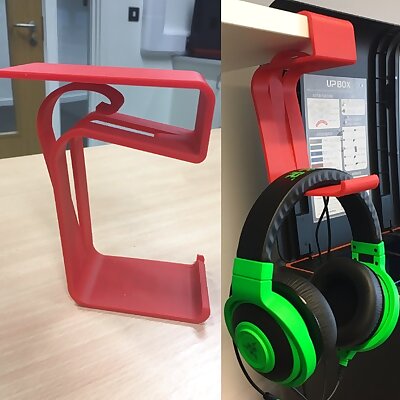 Headphone stand for a desk or shelf