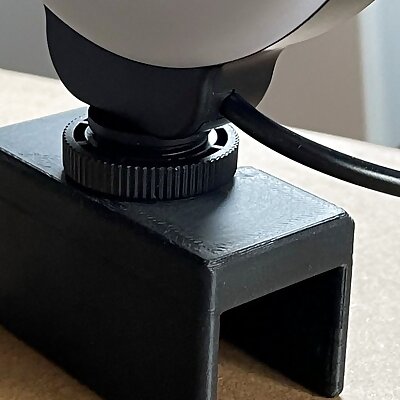 Monitor support for ring light with camera shoe
