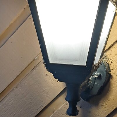 Porch Light Frosted Panels  Decorative