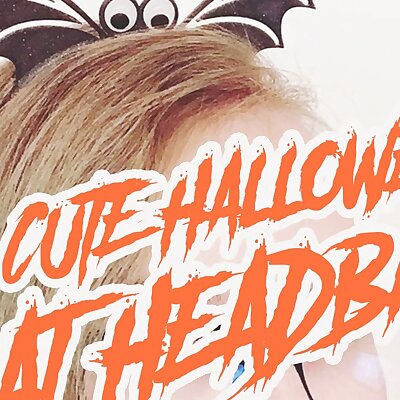 Cute halloween bat headband