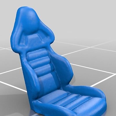 Racing seat for RC cars 3d scanned scale 1100