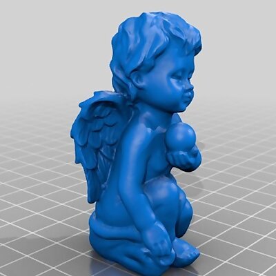 Angel with pearl  3D Scan