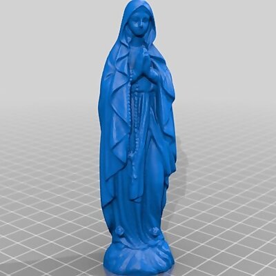 Mother Mary Statue 2 3D Scan
