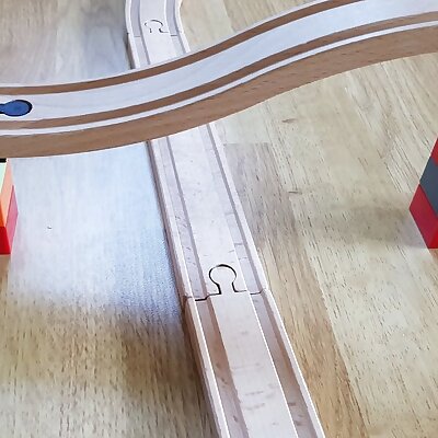 Compatible to IkeaBrio rail to Compatible Duplo blocks