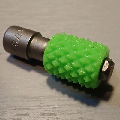 Stubby Knurled Hex Bit Driver