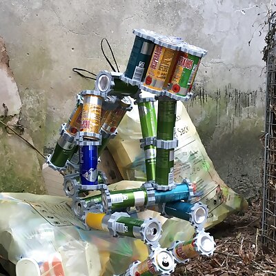 CanBot  Sculptures with 250 cans