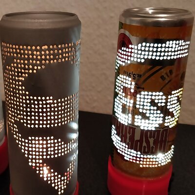 Individualized Soda Can Lamp with LED or Candle