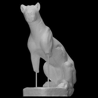 Funerary statue of a feline