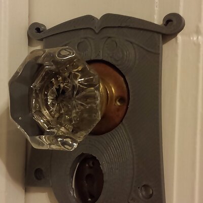 Door Knob Plate  Resized for mortise locks