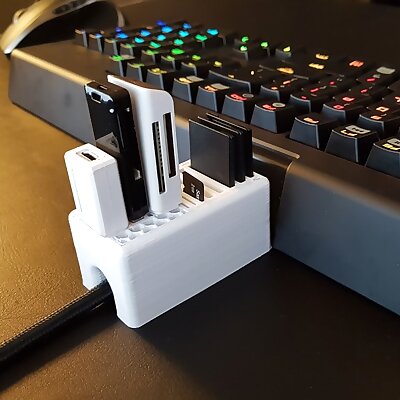 Cable Tunnel USB  SD Card Holder