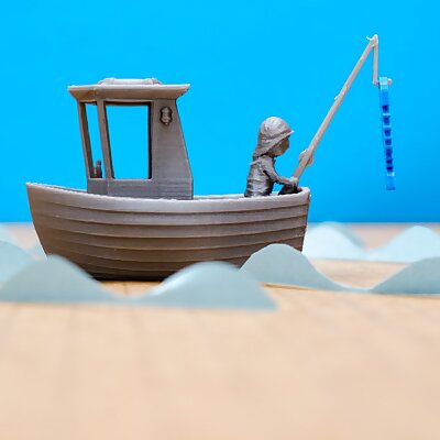 LEO the little fishing boat visual benchy