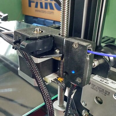 CR10 S5 Extruder Cover with Filament Sensor attached