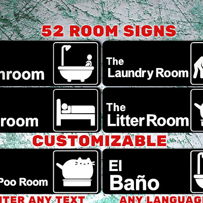 52 Room Signs Like The Office Logo