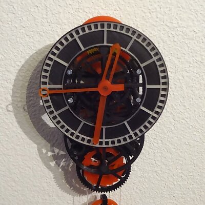 3D printed mechanical Clock with Anchor Escapement