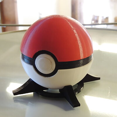 Pokeball with buttonrelease lid