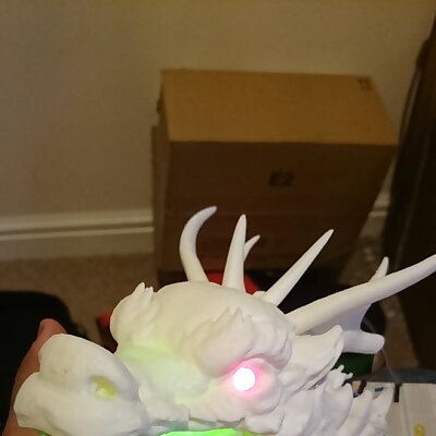 Dragon Head  With Glowing eyes and mouth