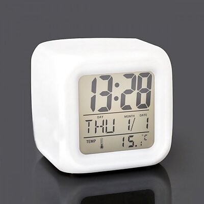 cubic alarm clock battery cover