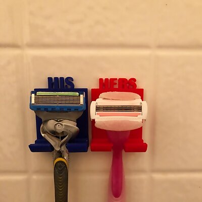 His and Hers Razor Holder