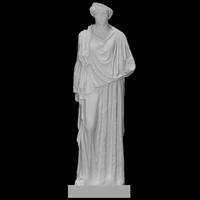 Statue of a Young Woman Wearing a Peplos