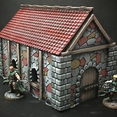 Medieval Cottage 28mmHeroic scale and 15mm scale