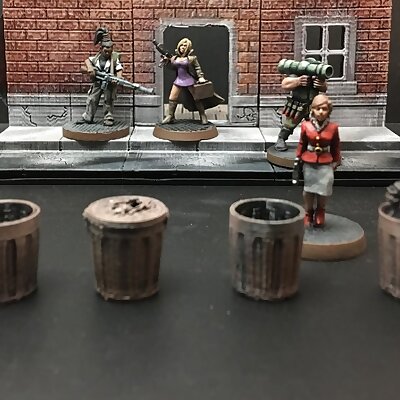 Trash Cans 28mmHeroic scale
