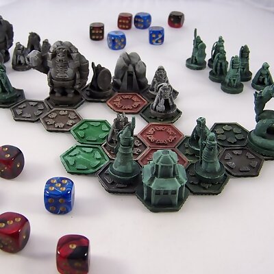 PocketTactics Elves of the Shining Host against the Dwarves of the Mountain Holds First Edition
