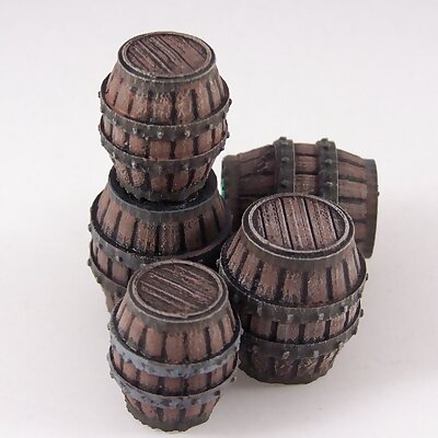 Delving Decor Medieval Barrels 28mmHeroic scale