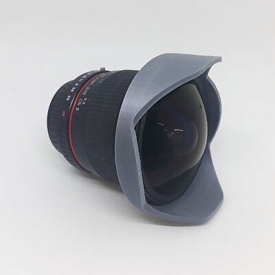 Sun visor for fish eye lens
