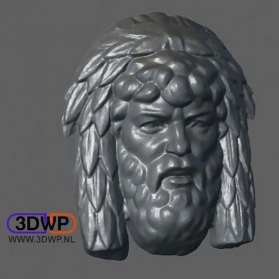 Man Bas Relief Sculpture 3D Scan