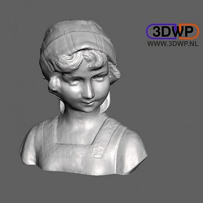 Dutch Girl Bust 3D Scan