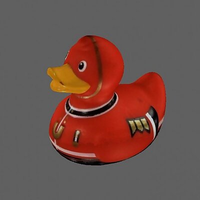 Rubber Ducky Royal Guard 3D Scan