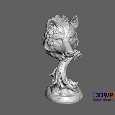 Wolf Head 3D Scan
