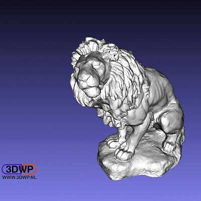Lion Sculpture 3D Scan