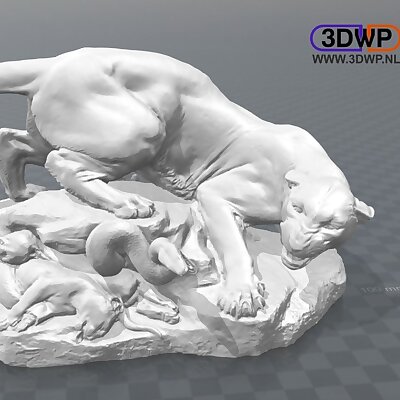 Georges Gardet  Drame Au Désert Statue 3D Scan