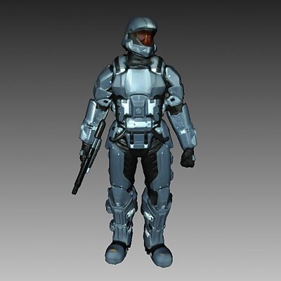 Halo 3 ODST Soldier 3D Scan