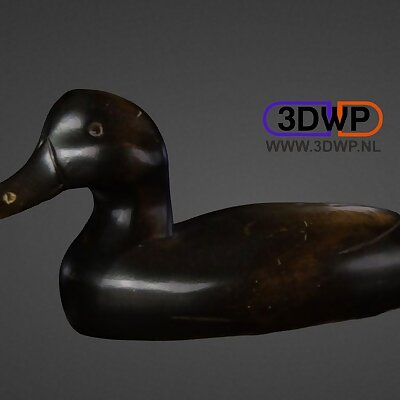 Vintage Duck Decoy 3D Scan