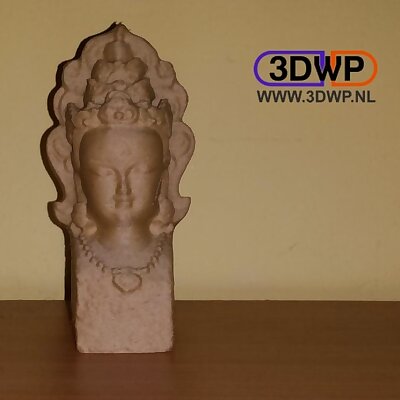 Buddha Bust Statue 3D Scan