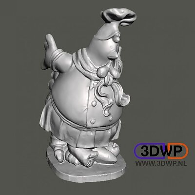 Chicken Figurine Statue 3D Scan
