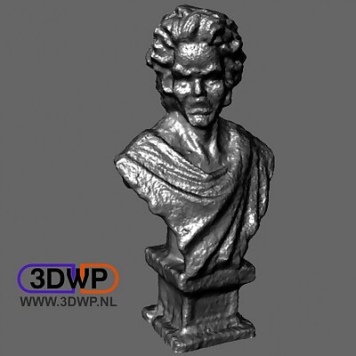 Mozart Bust Statue 3D Scan
